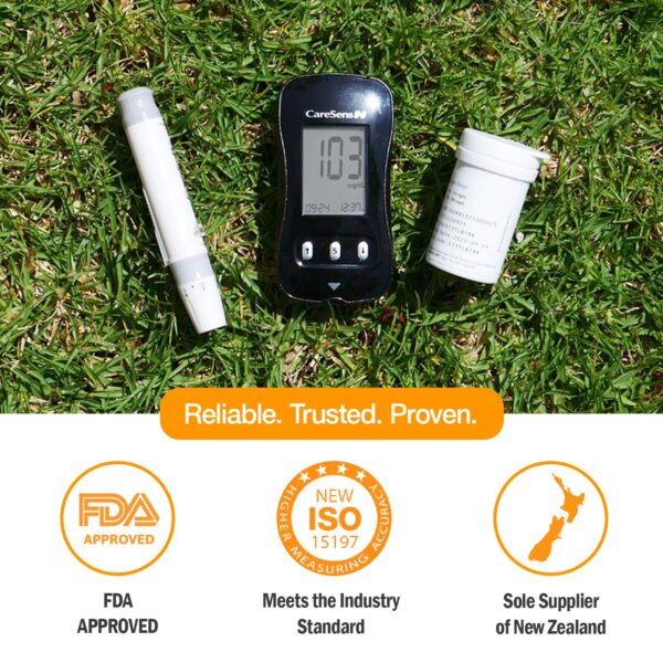 Blood Glucose Monitor Kit with 100 Blood Sugar Test Strips - Image 2