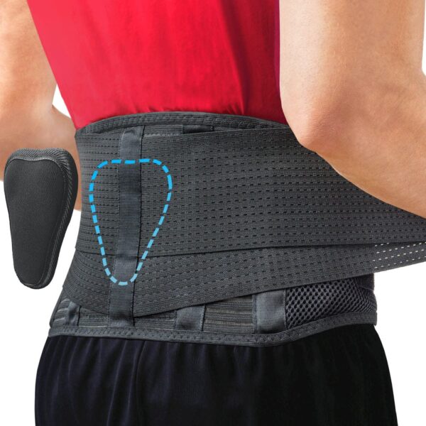 Back Support Belt - Immediate Relief from Back Pain, Sciatica, Herniated Disc (Small)